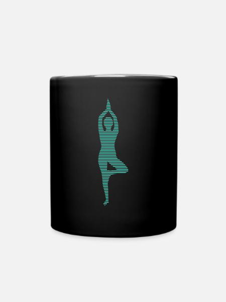 Yoga - Tasse einfarbig - Schwarz