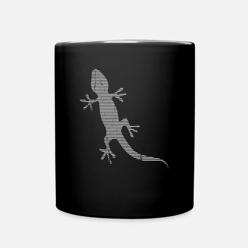 Eidechse - Tasse einfarbig - Schwarz