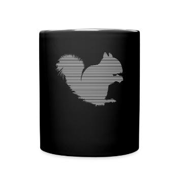 Squirrel - Full Colour Mug - black - Front
