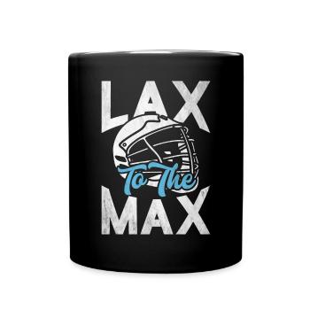 LAX Trikot & Lustiger Lacrosse Sport Spruch - Tasse einfarbig - Schwarz - Vorne