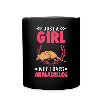 Armadillo Girl Armadillo - Full Colour Mug - black - Front