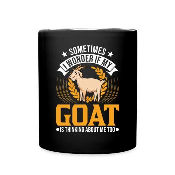Chèvres Cadeau Chèvre Hôte Chèvre - Mug uni - noir - Devant