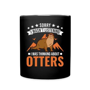 Loutre Cadeau Loutre Loutre Loutre Loutre de mer - Mug uni - noir - Devant