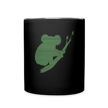 Koala - Tasse einfarbig - Schwarz - Vorne
