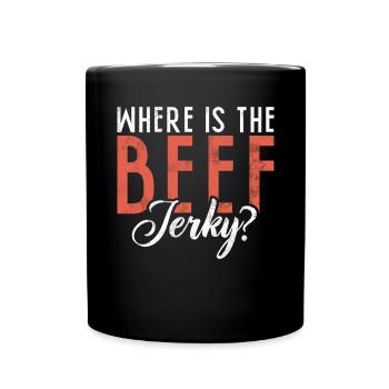 Beef Jerky Gift Beef Jerky Lover - Full Colour Mug - black - Front