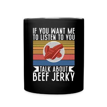 Beef Jerky Gift Beef Jerky Lover - Mug uni - noir - Devant