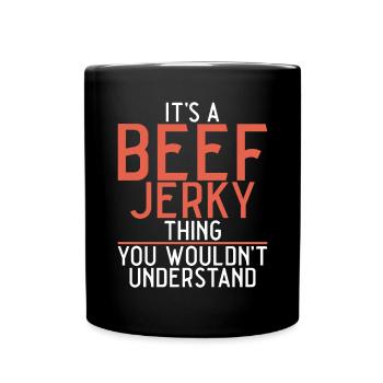 Beef Jerky Gift Beef Jerky Lover - Full Colour Mug - black - Front