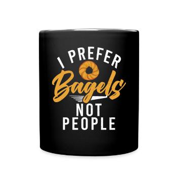 Cadeaux Bagel Bagel Lover - Mug uni - noir - Devant