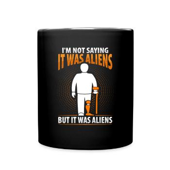 Amputiertes Bein Beinprothese Prothese Amputation - Tasse einfarbig - Schwarz - Vorne