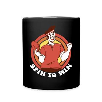 Spin pour gagner Pingpong Outfit Joueur de tennis de table - Mug uni - noir - Devant