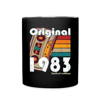 40. Geburtstag Jahrgang 1983 Original 1983 - Tasse einfarbig - Schwarz - Vorne