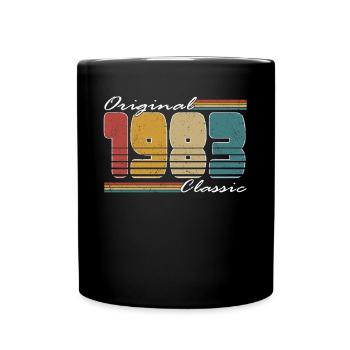 40th birthday born 1983 Original Classic 1983 - Full Colour Mug - black - Front