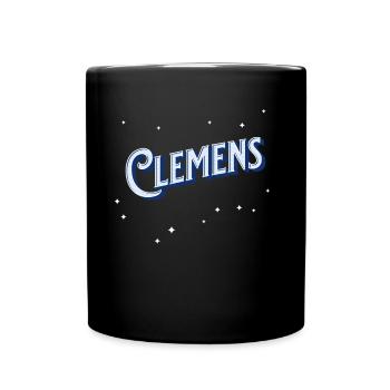 Clemen's name personalized - Full Colour Mug - black - Front