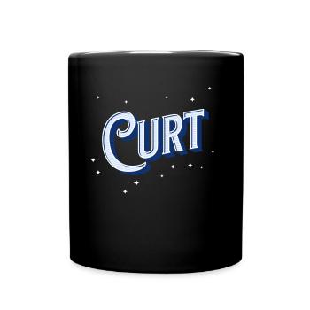 Curt nom personnalisé - Mug uni - noir - Devant