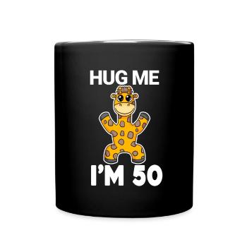 50 ans - 50 ans - câlin - Mug uni - noir - Devant