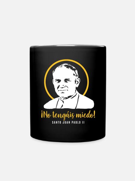 Do not be afraid - Pope John Paul II JP2 - Full Colour Mug - black