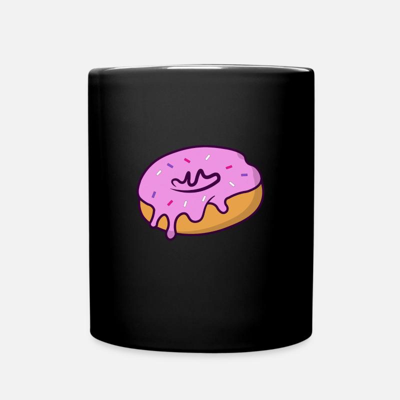 Donut Tropfend - Tasse einfarbig - Schwarz