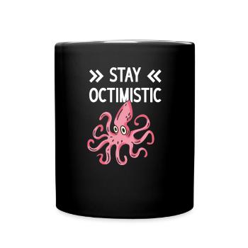 Tintenfisch Krake Oktopus Meer Tentakel Kraken - Tasse einfarbig - Schwarz - Vorne