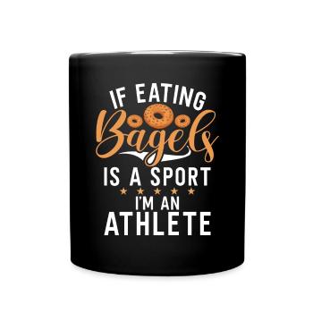 Cadeaux Bagel Bagel Lover - Mug uni - noir - Devant