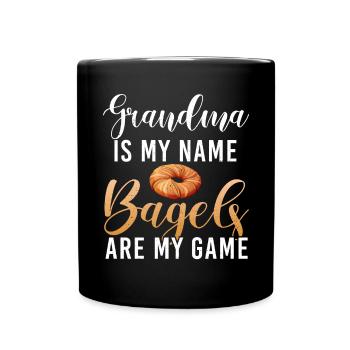 Bagel Gifts Bagel Lover - Full Colour Mug - black - Front