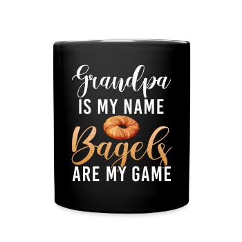 Bagel Gifts Bagel Lover - Full Colour Mug - black - Front