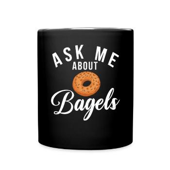 Cadeaux Bagel Bagel Lover - Mug uni - noir - Devant