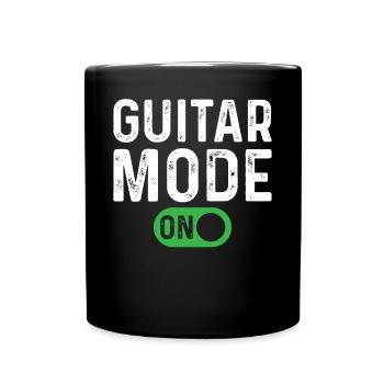Guitar Mode On - Guitariste Basse Guitariste Guitariste - Mug uni - noir - Devant