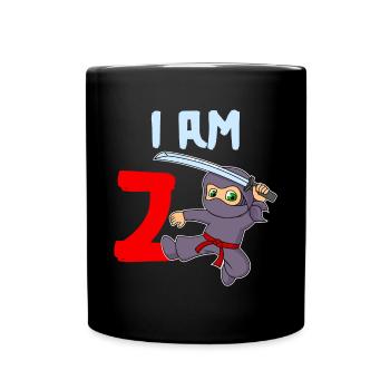2ème anniversaire garçon 2 ans - Mug uni - noir - Devant