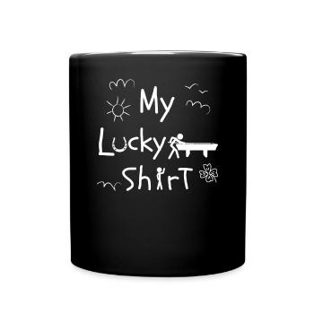 Jeu de billard Table de billard billard amusant billard - Mug uni - noir - Devant