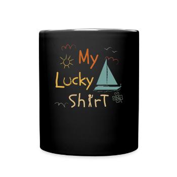Voilier Voilier Voilier Yacht Vintage - Mug uni - noir - Devant