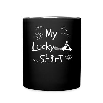 Scooter Rider Moped Moped Scooter Driver Drôle - Mug uni - noir - Devant
