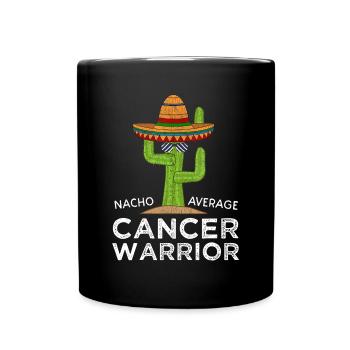 | de soutien à la lutte contre le cancer Drôle de guerre contre le cancer - Mug uni - noir - Devant