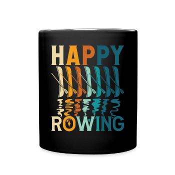 Aviron Happy Aviron Aviron Kayak Aviron Canoë - Mug uni - noir - Devant