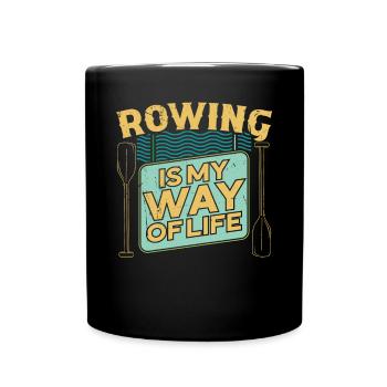 Rudern L’aviron est mon mode de vie Ruderer Rudersport - Mug uni - noir - Devant