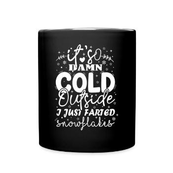 Il fait tellement froid dehors - Mug uni - noir - Devant