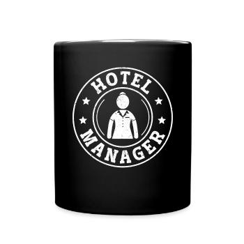 Directeur de l’hôtel Hospitality - Mug uni - noir - Devant