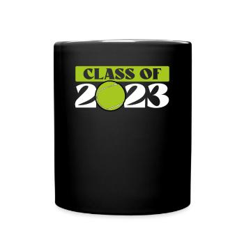 Cours de tennis 2023 - Mug uni - noir - Devant