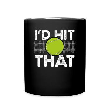 J’avais frappé la balle de tennis - Mug uni - noir - Devant