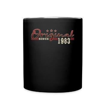 40th birthday born 1983 Original Since 1983 - Full Colour Mug - black - Front