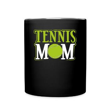 Tennis mom - Full Colour Mug - black - Front