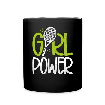 Le pouvoir des femmes dans le tennis - Mug uni - noir - Devant