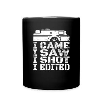 I came I saw I photographed - Full Colour Mug - black - Front