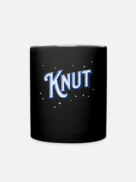 Knut Namen personalisiert - Tasse einfarbig - Schwarz
