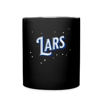 Lars Namen personalisiert - Tasse einfarbig - Schwarz - Vorne