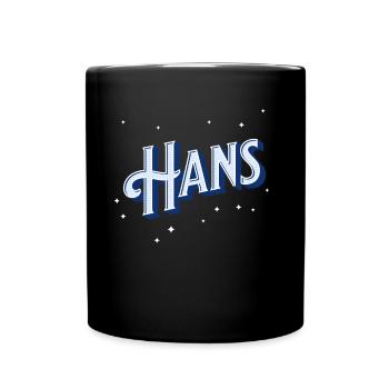 Le nom de Hans personnalisé - Mug uni - noir - Devant