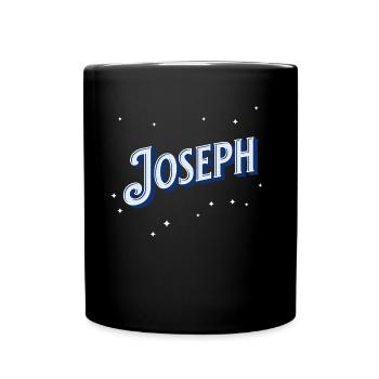 Joseph Namen personalisiert - Tasse einfarbig - Schwarz - Vorne