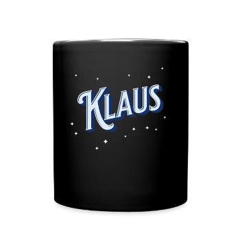 Nom Klaus personnalisé - Mug uni - noir - Devant