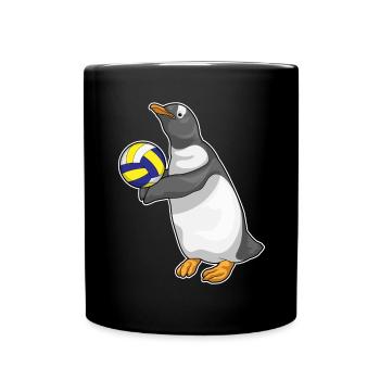 Pingouin Volleyball Joueur Volleyball - Mug uni - noir - Devant