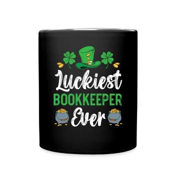 Le comptable le plus chanceux de tous les temps de la Saint-Patrick - Mug uni - noir - Devant