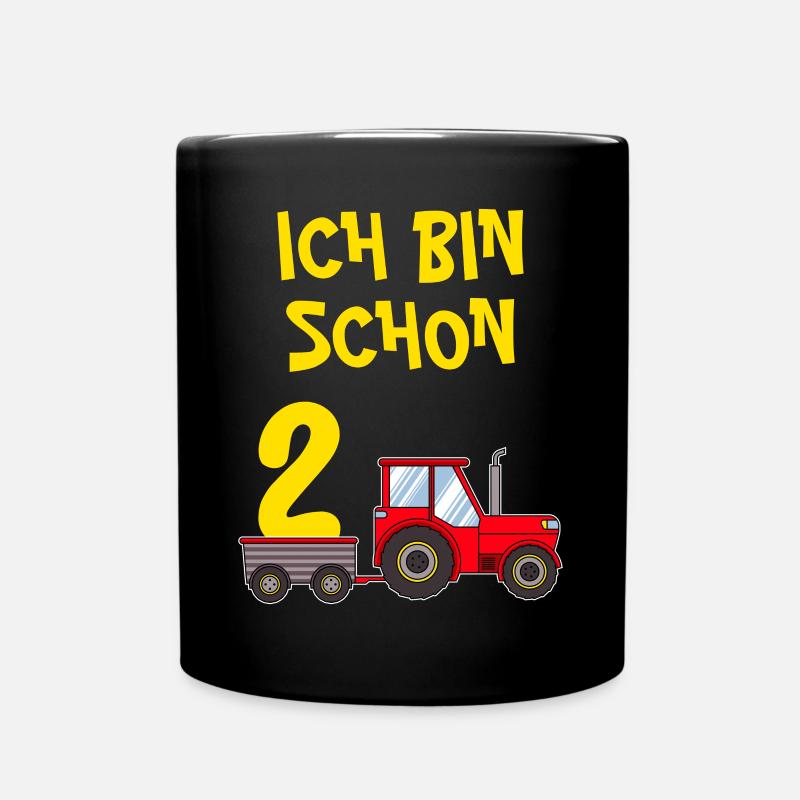 2. Geburtstag Junge 2 Jahre - Tasse einfarbig - Schwarz